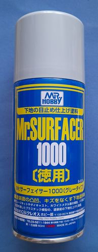 Mr. Surfacer 1000 spray (170ml) šedý Gunze