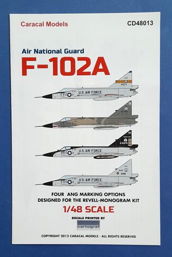 Air National Guard F-102A Caracal models