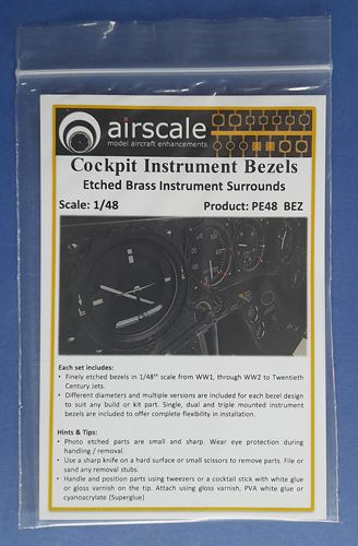 Cockpit instrument bezels Airscale