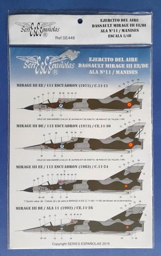 Dassault MIRAGE IIIEE/DI ALA N°11 Manises Series Espaňolas