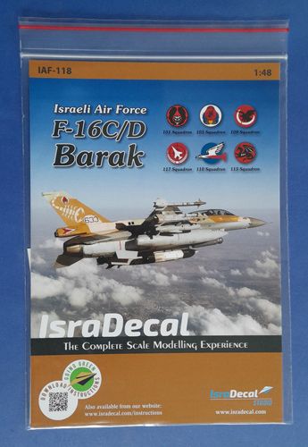 IAF F-16C/D Barak Isradecal