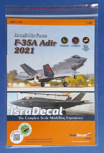 IAF F-35A Adir 2021 Isradecal
