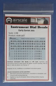 Instrument dial decals - Early Soviet jets