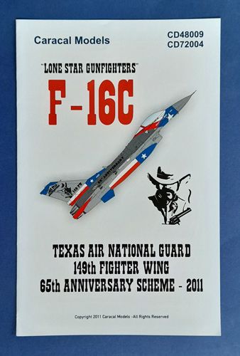 "Lone Star Gunfighters" F-16C Caracal models