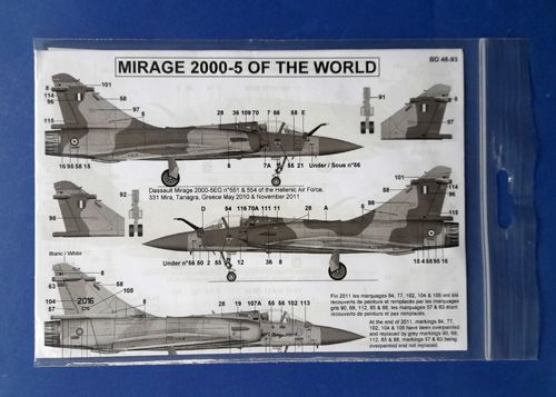 Mirage 2000-5 of The World Berna decal