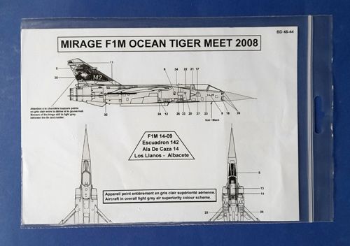 Mirage F1M Ocean Tiger Meet 2008 Berna decal