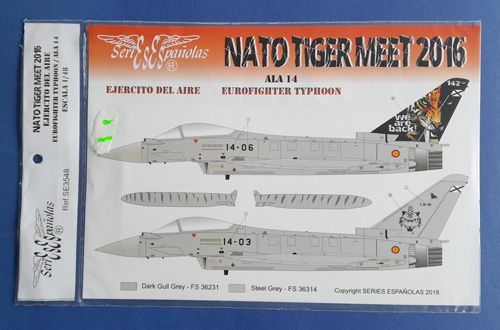 NATO Tiger Meet 2016 ALA 14 EUROFIGHTER Typhoon Series Espaňolas