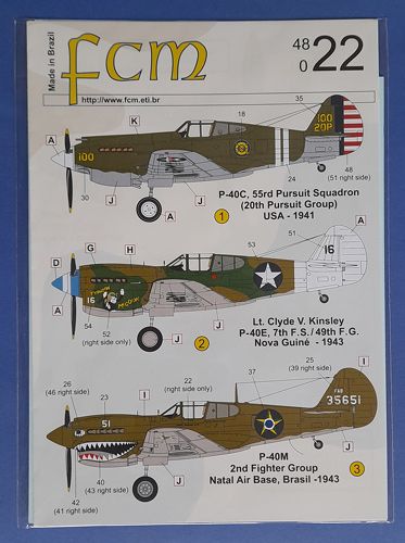 P-40 Galore FCM decal