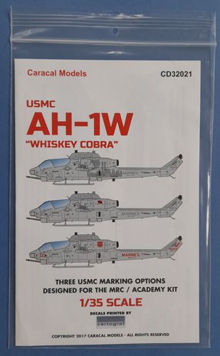 AH-1W "Whiskey Cobra" Caracal models