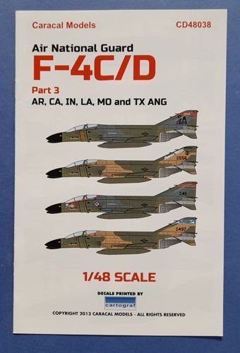 Air National Guard F-4C/D , AR, CA, IN, LA, MO & TX ANG p.3 Caracal models