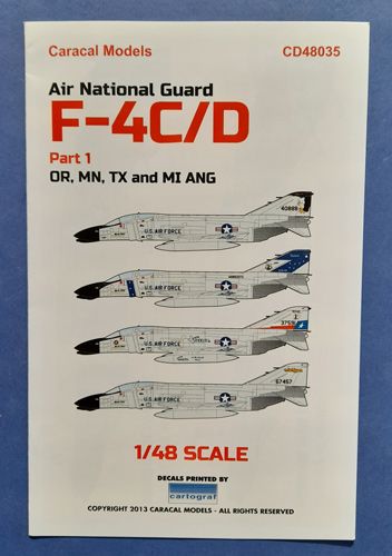 Air National Guard F-4C/D , OR, MN, TX & MI ANG p.1 Caracal models