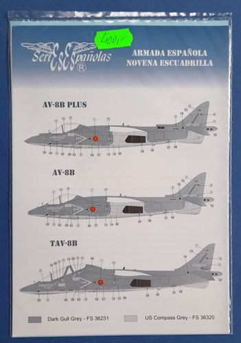 AV-8B, AV-8B Plus, TAV-8B Series Espaňolas