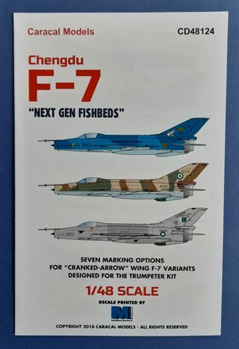 Chengdu F-7 " Next gen Fishbeds" Caracal models