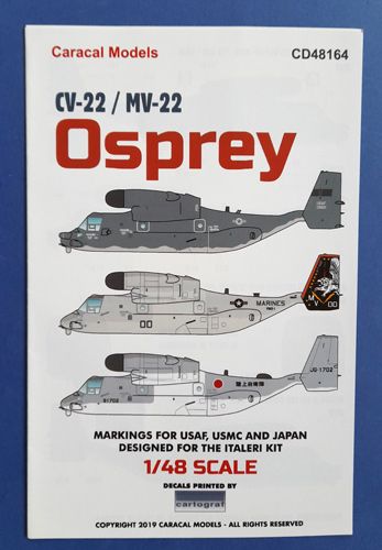 CV-22/ MV-22 Osprey Caracal models