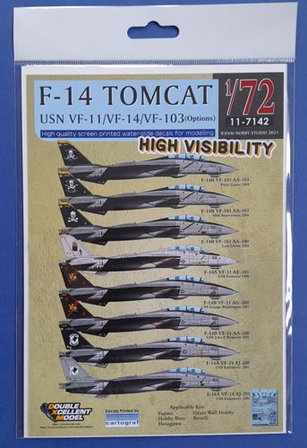 F-14 Tomcat USN VF-11/VF-14/VF-103 DXM decal