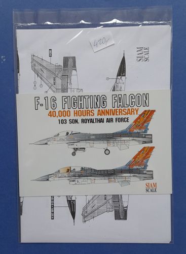 F-16A/B Fightning Falcon Royal Tahi Air Force SIAM scale