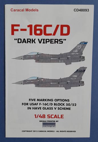 F-16C/D " Dark Vipers" Caracal models