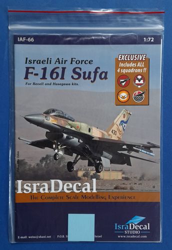 F-16I Sufa IAF Isradecal