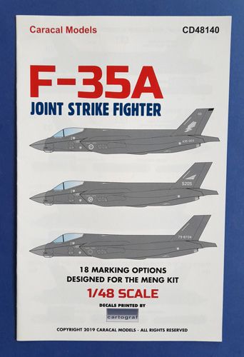 F-35A Joint Strike Fighter Caracal models