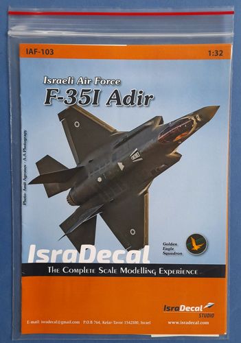 F-35I Adir Isradecal