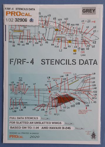 F/RF-4 stencils data PROcal