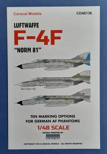 Luftwaffe F-4F "Norm 81" Caracal models