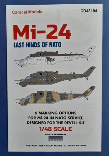 Mi-24 Last Hinds of NATO Caracal models