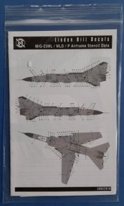 Mig-23ML/MLD/P airframe stencils data