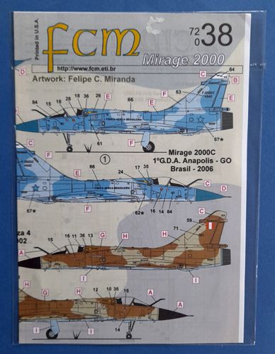 Mirage 2000 FCM decal