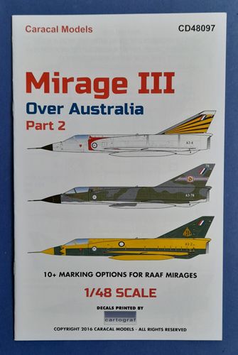 Mirage III Over Australia p.2 Caracal models