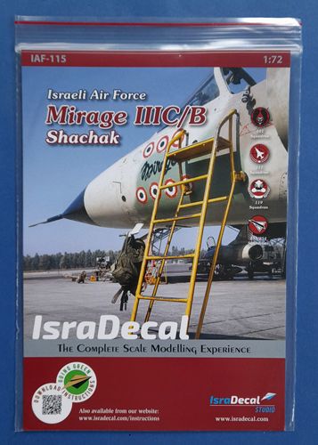Mirage IIIC/B Shachak Isradecal