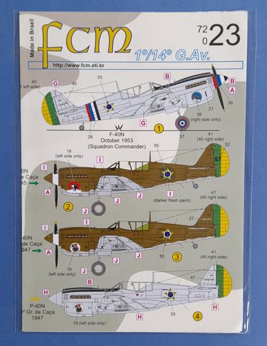 P-40 1°/14°G.Av. FCM decal