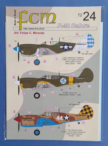 P-40 Galore part 3 FCM decal