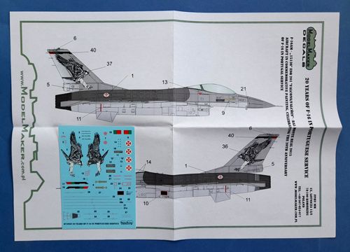 20 years of F-16 in Portuguese service ModelMaker decal