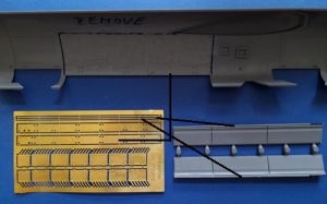 B-52 Detail & bomb set - etched parts (Modelcollect) Rafalík