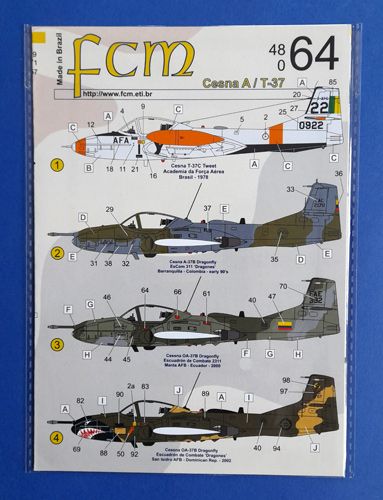 Cesna A/T-37 FCM decal