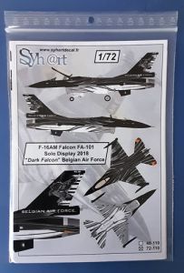 F-16AM Falcon FA-101 "Solo Display 2018- Dark Falcon " Belgian AF