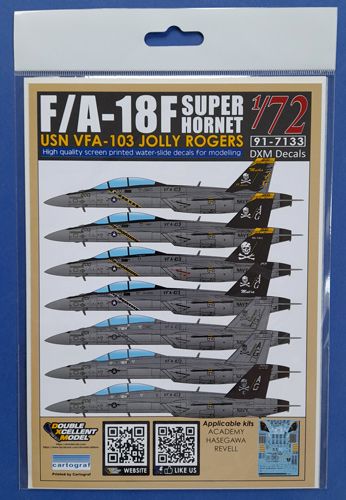 F/A-18F Super Hornet USN VFA-103 Jolly Rogers DXM decal