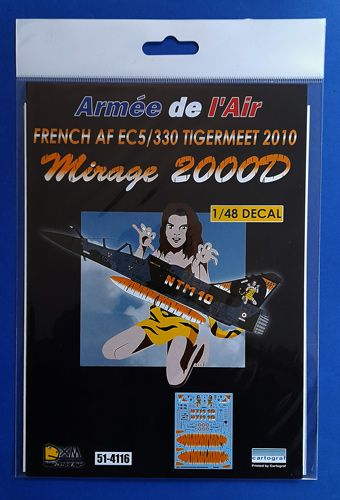 French AF Mirage 2000D EC5/330 Tigermeet 2010 DXM decals