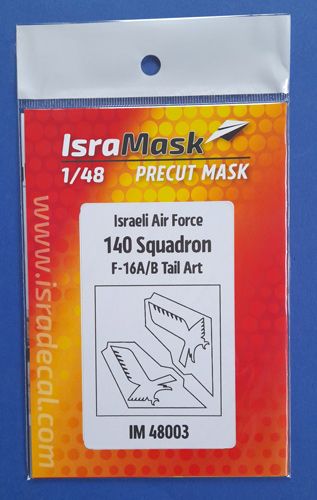 IAF 140 Sq. F-16 ´Netz´ tail art masking Isradecal