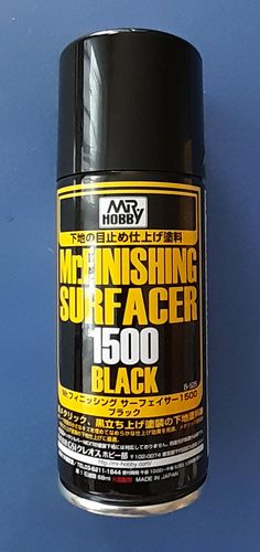 Mr. Finishing Surfacer 1500 Black spray 170ml Gunze