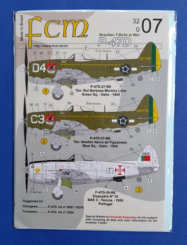 P-47D FCM decal
