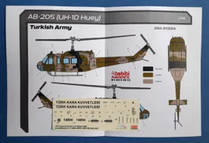 AB-205 (UH-1D) Turkish Army Babibi model