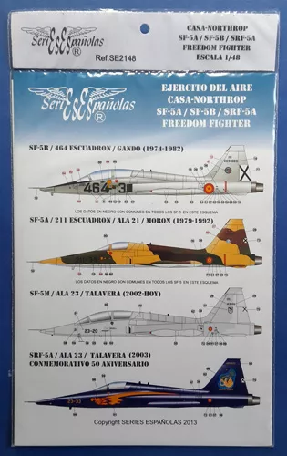 F-5A/B/ RF-5 Series Espaňolas