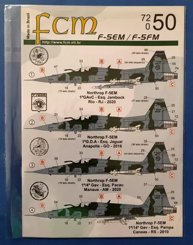 F-5EM/ F-5FM FCM decal