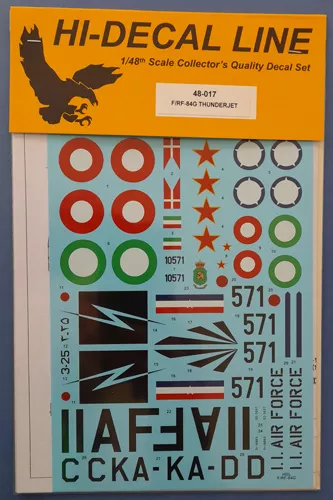 F/RF-84G Thunderjet Hi decal