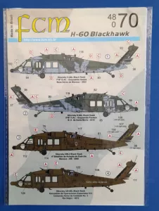 H-60 Blackhawk FCM decal