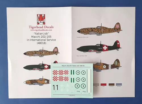 "Italian Job" Macchi 202/205 in International service TigerHead Models