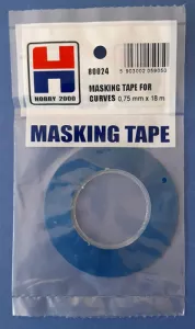 Masking tape for curves 0,75mm 18m