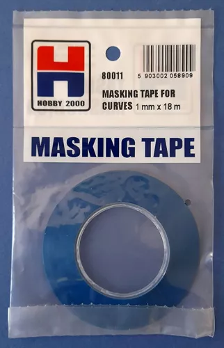 Masking tape for curves 1mm 18m Hobby 2000